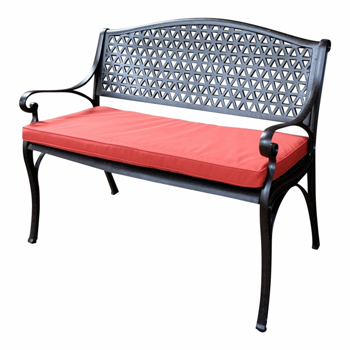 par exemple c'est un banc de jardin aluminium avec coussin
