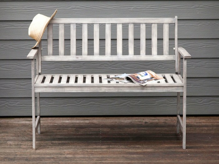 banc de jardin en acacia