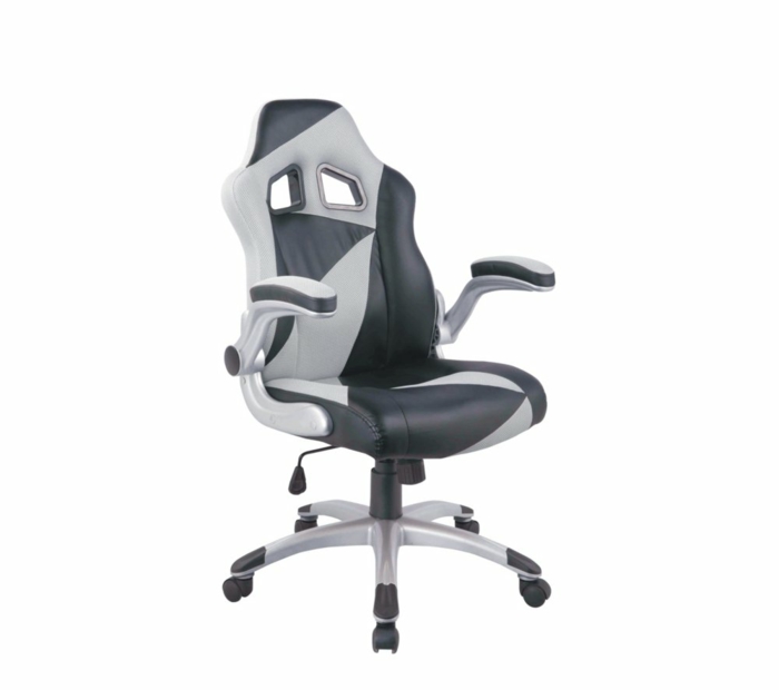 fauteuil bureau gamer en gris