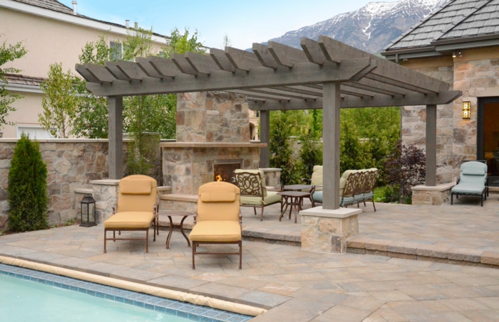 par exemple c'est une pergola en bois
