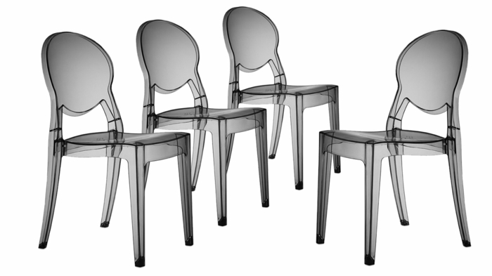chaise transparente