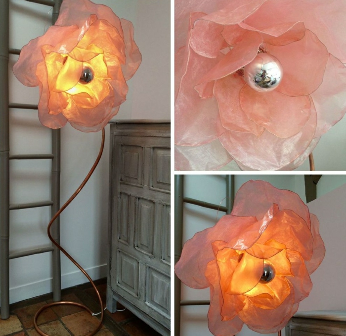 lampe fleur de grande taille