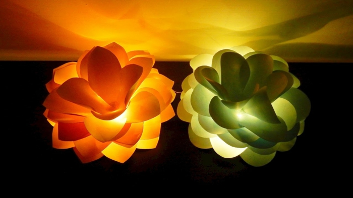 luminaires fleurs géantes