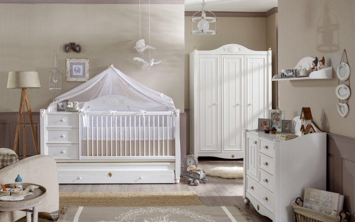 chambre bébé style vintage