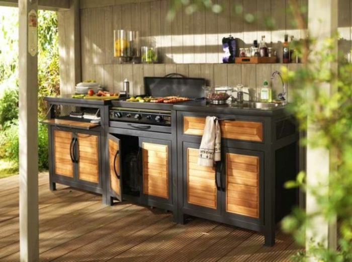 cuisine d'été extérieure