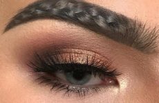 idée tresse sourcils