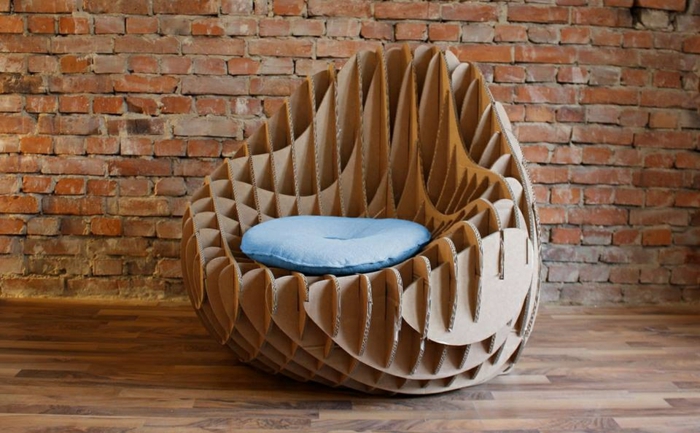 fauteuil meubles en carton