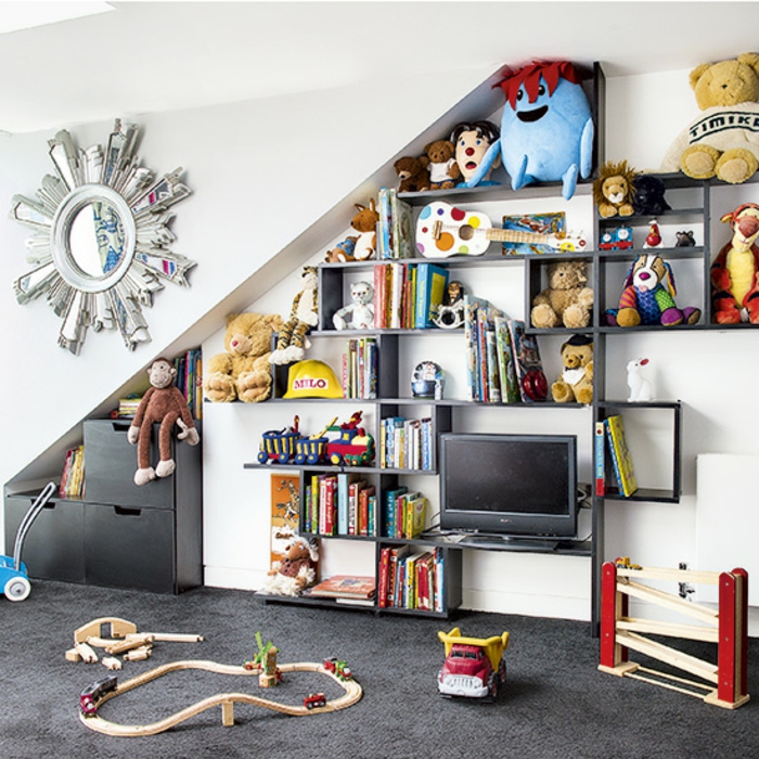 chambre enfant aménagement de combles idée