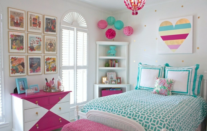 idée aménagement chambre fille ado