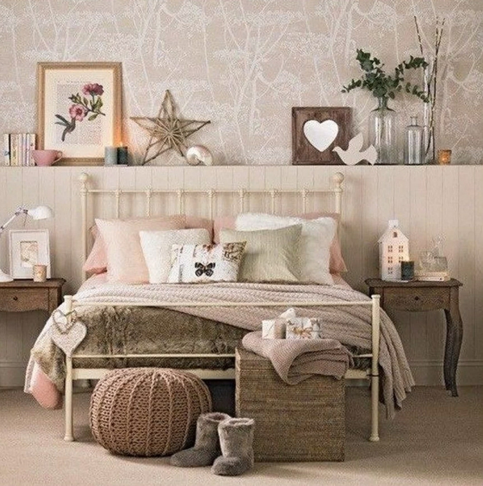 idée chambre fille adolescente style romantique