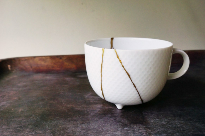 réparer avec kintsugi une tasse à thé
