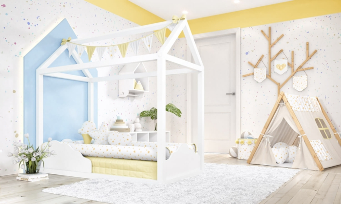 idée de modèle lit cabane montessori