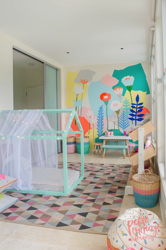 lit cabane montessori chambre fille