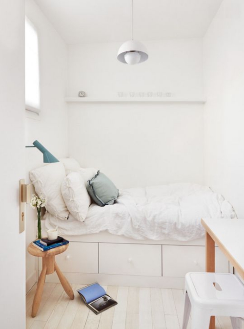 lit pour petit espace chambre étroite