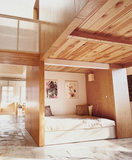 lit pour petit espace conception intéressante en bois