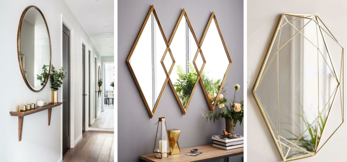 déco couloir étroit avec des miroirs