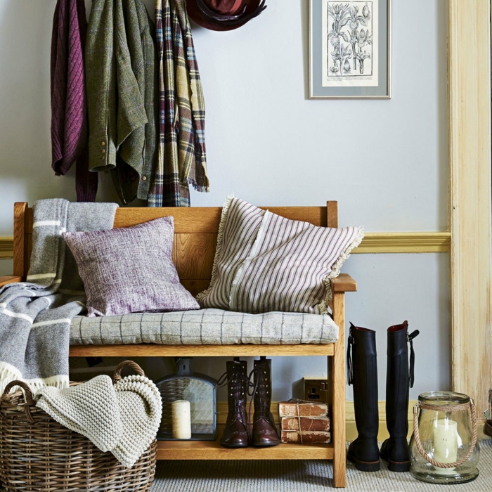 déco couloir étroit peinture grise