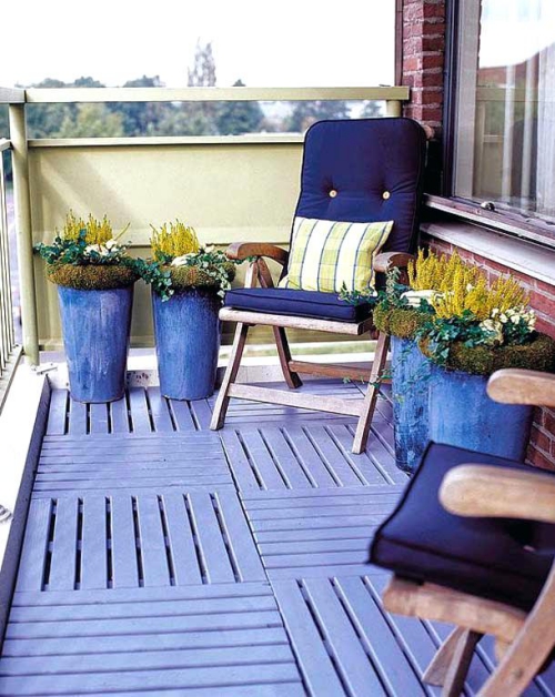 décoration petit balcon style bord de mer