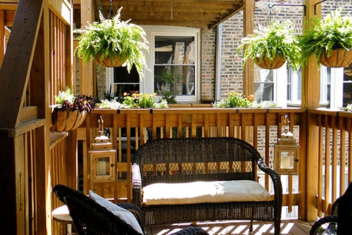 idée barrière balcon le bois est privilégié