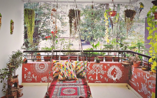 idée barrière balcon terrasse en béton
