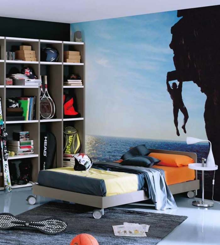 idée déco chambre ado garçon fond d'écran