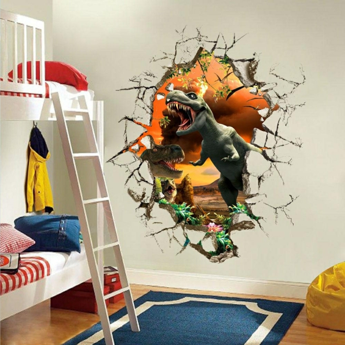 idée déco chambre ado stickers muraux