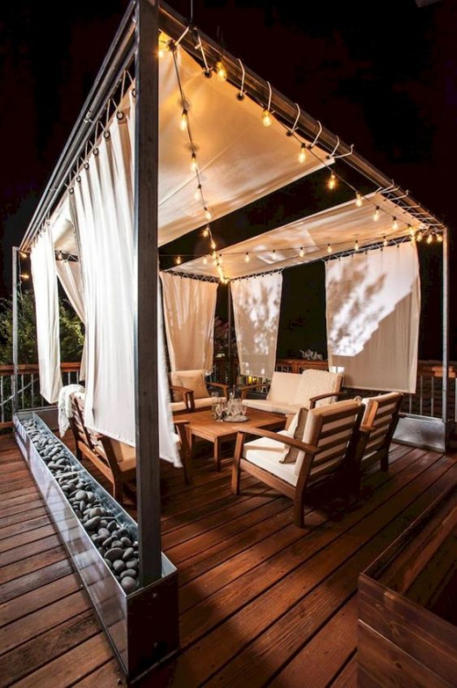 revêtement sol balcon bel ensemble en bois