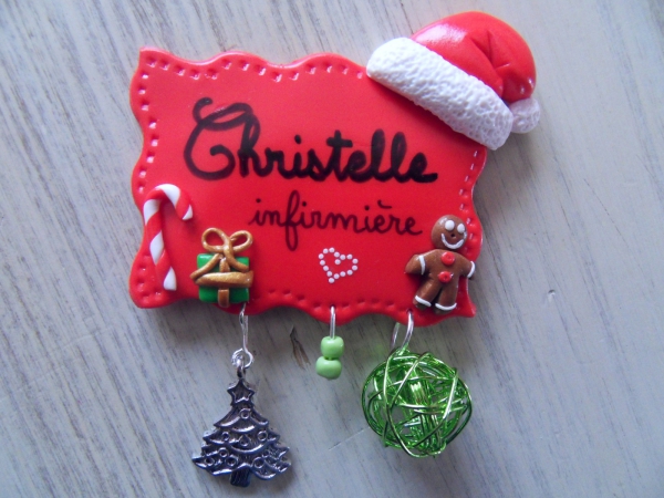 déco de Noël en pâte fimo décoration cadeau