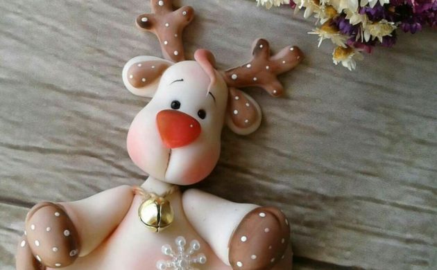 déco de Noël en pâte fimo