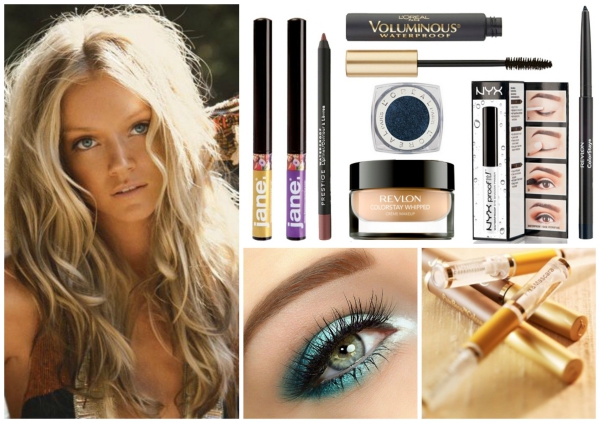maquillage à la plage volume et courbes