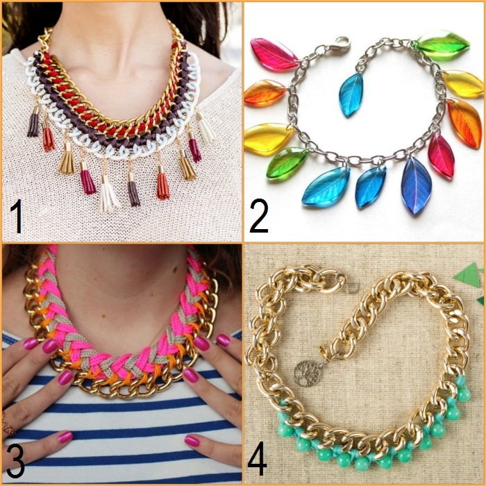 fabriquer des bijoux avec une chaîne