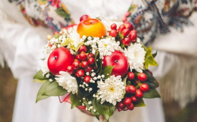 bouquet de mariée automnal