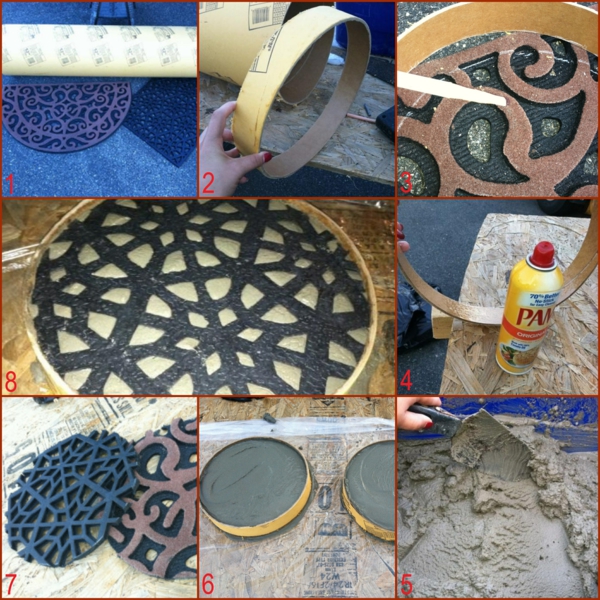 diy dalles de cheminement en relief