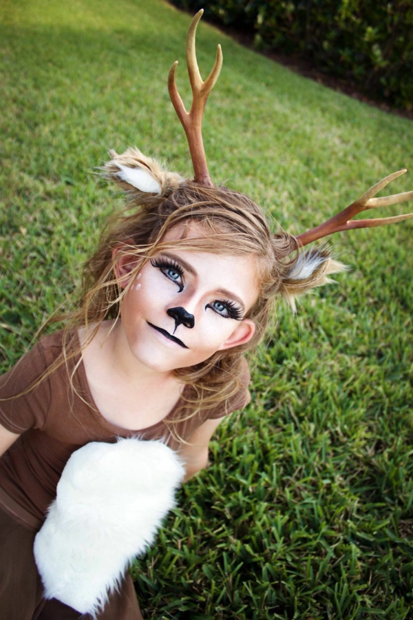 maquillage halloween enfant cerf
