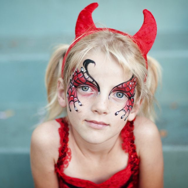maquillage halloween enfant diable