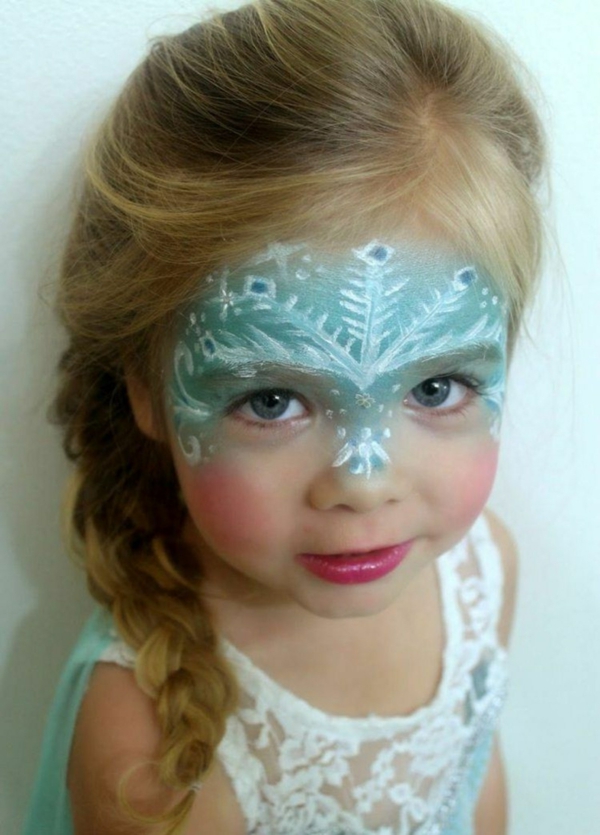 maquillage halloween enfant fille elsa