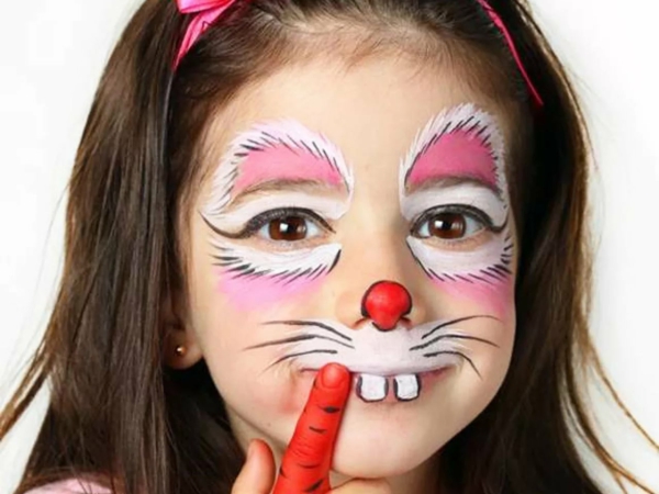 maquillage halloween enfant fille lapin