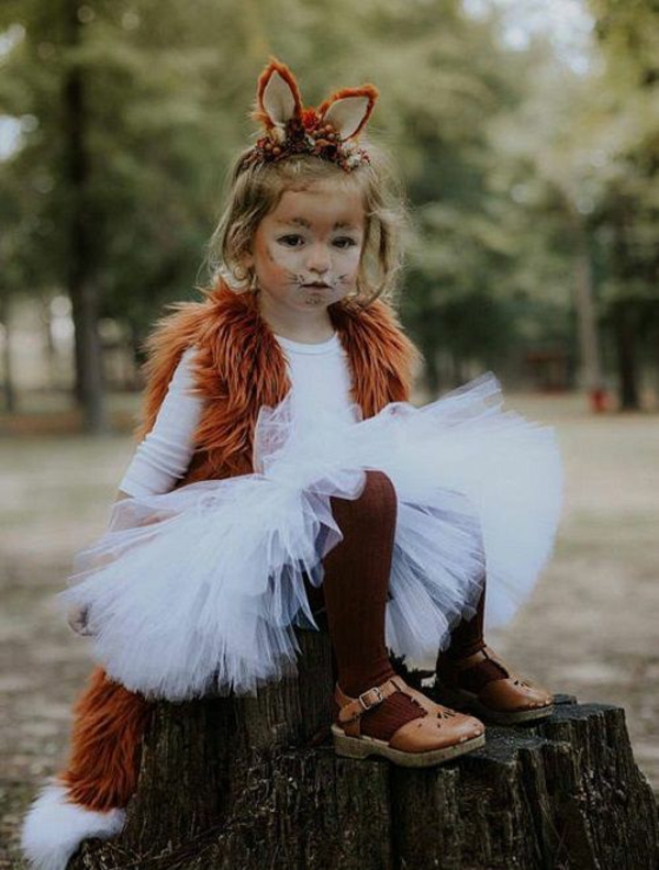 maquillage halloween enfant fille renard