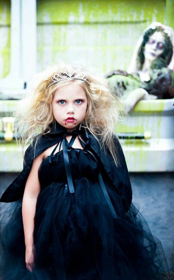 maquillage halloween enfant fille vampire