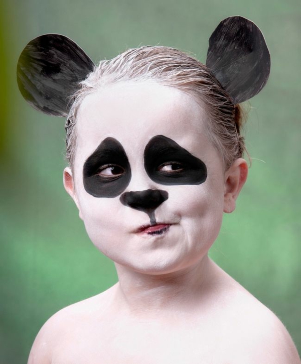 maquillage halloween enfant panda