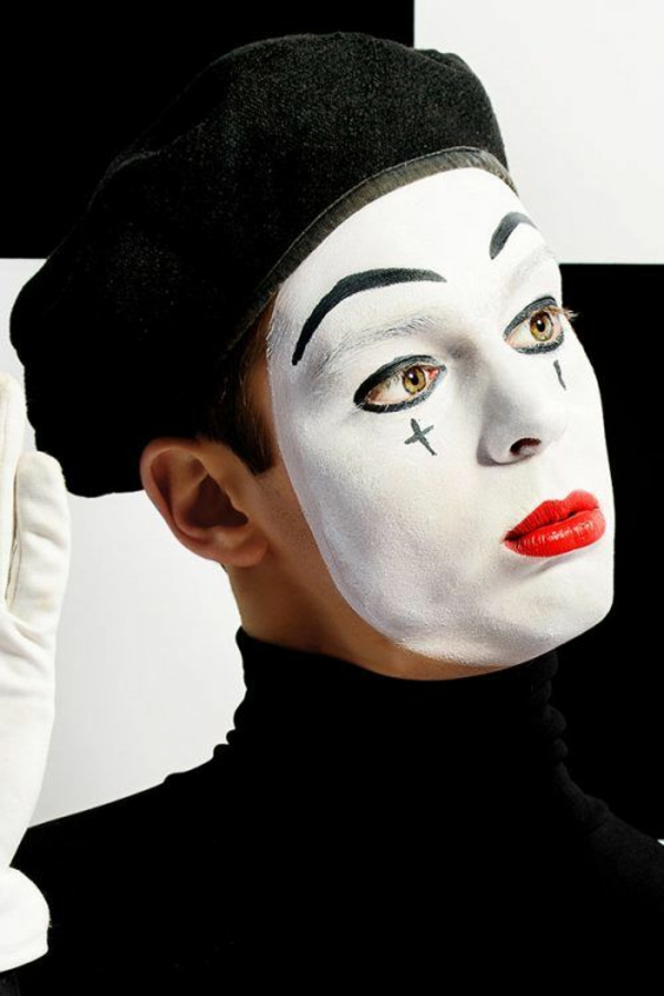 idée de maquillage homme halloween mime maquillage halloween homme mime