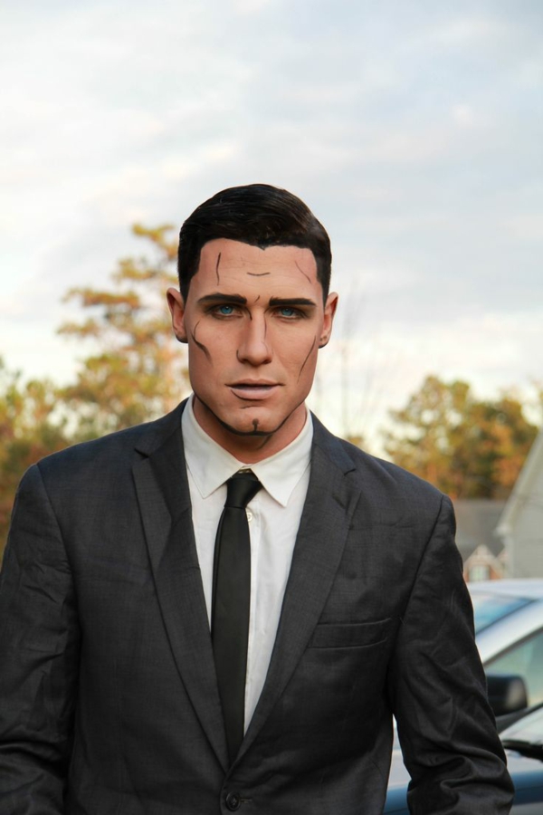 idée de maquillage pour halloween homme inspiration séries animées maquillage halloween homme personnage de série animée