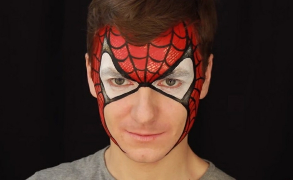idée de maquillage halloween homme facile spiderman maquillage halloween homme spiderman