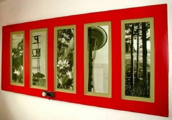 transformer une vieille porte en bois en meuble pratique tableau d'art