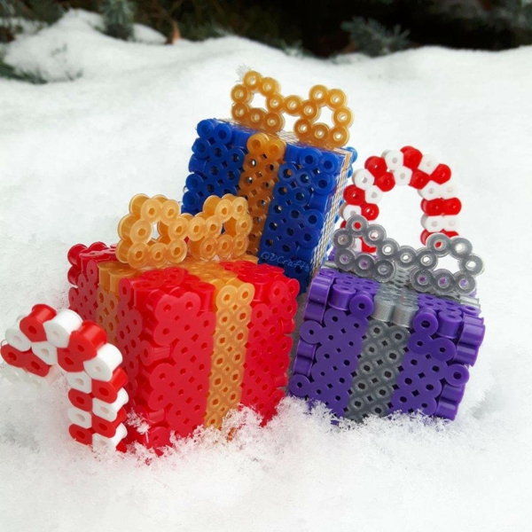 diy cadeaux 3d en perles à repasser