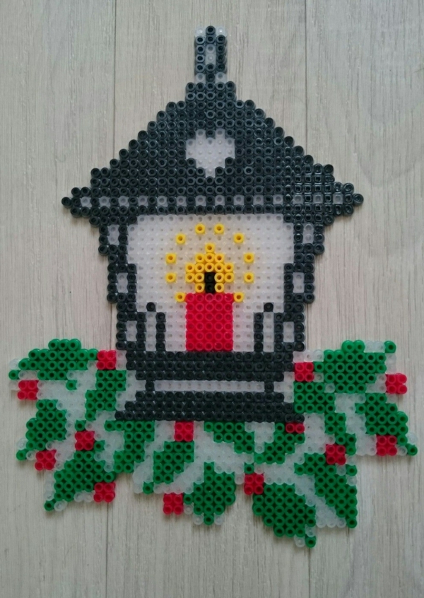 diy lanterne en perles à repasser