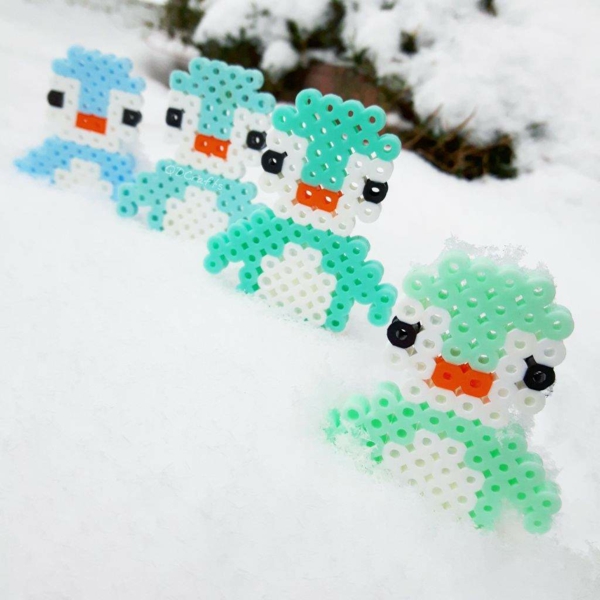 diy pingouins en perles à repasser