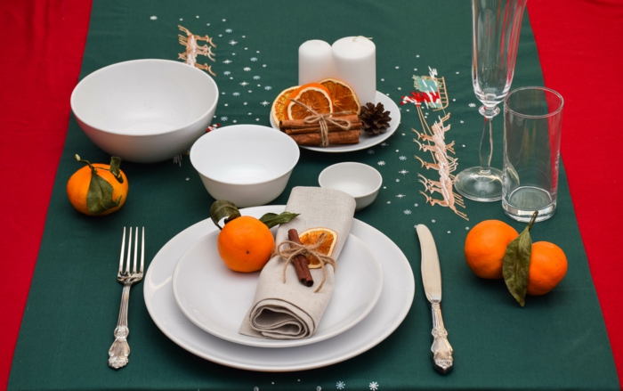 déco assiette de Noël avec de la cannelle