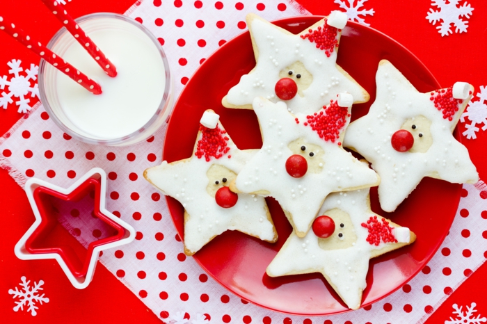déco avec des biscuits assiette de Noël