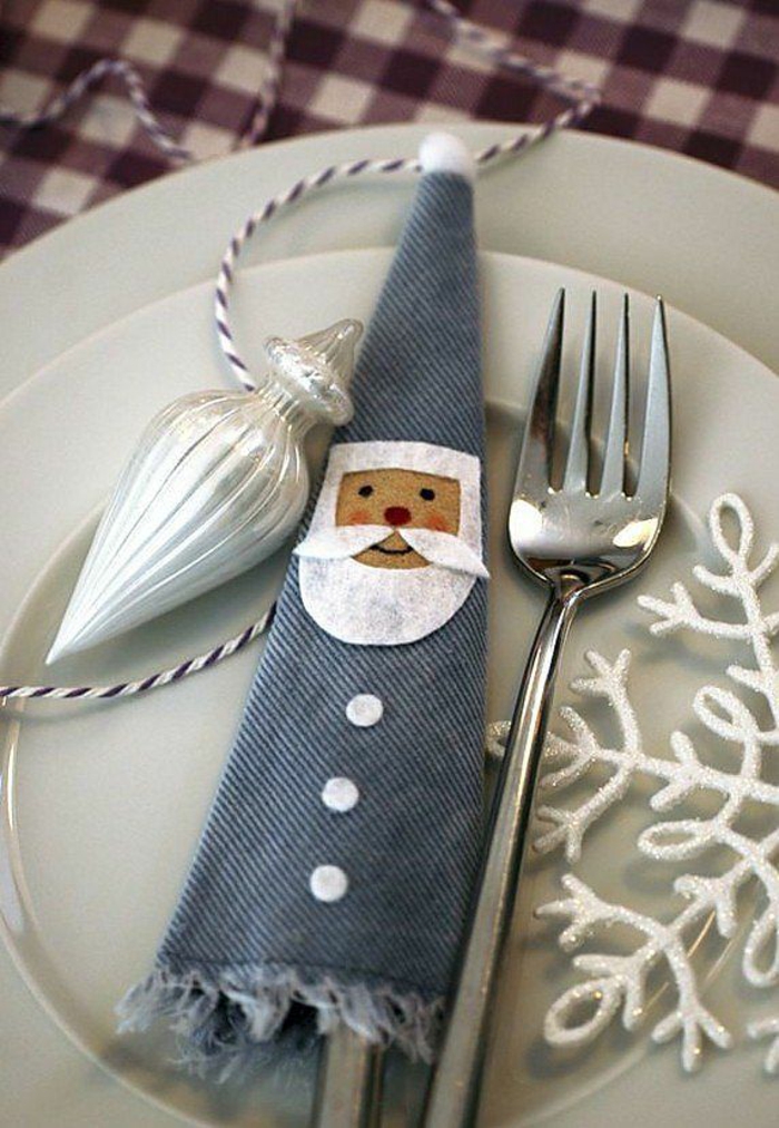 déco intéressante pour assiette de Noël